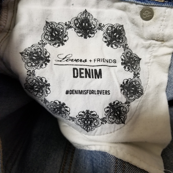 Lovers Friends Mini Skirt Elijah Cut Out Denim 26 - Picture 12 of 16